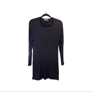 Reformation black knit dress